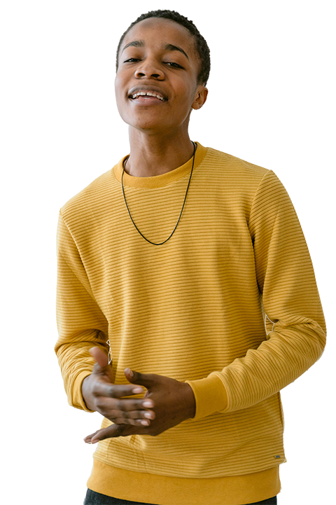 High school student demonstrating mastery through personalized learning pathway