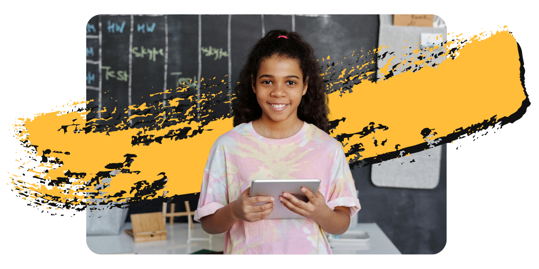 Student demonstrating core competency mastery through project work