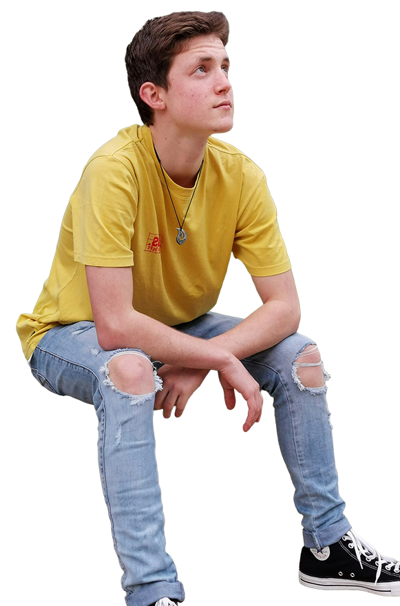 Teen sitting